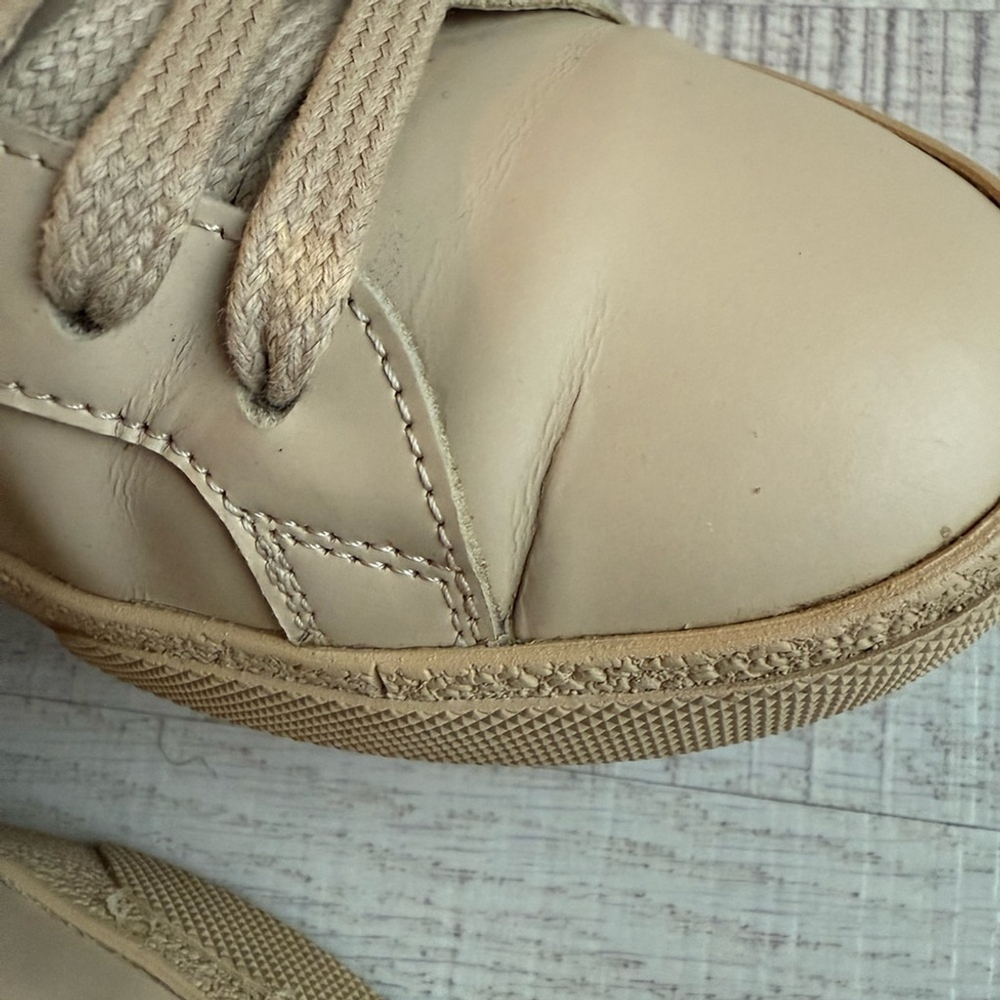Saint Laurent Beige Pink Court Classic SL/06 Sneakers Low top Leather Size 36.5 - Picture 10 of 11